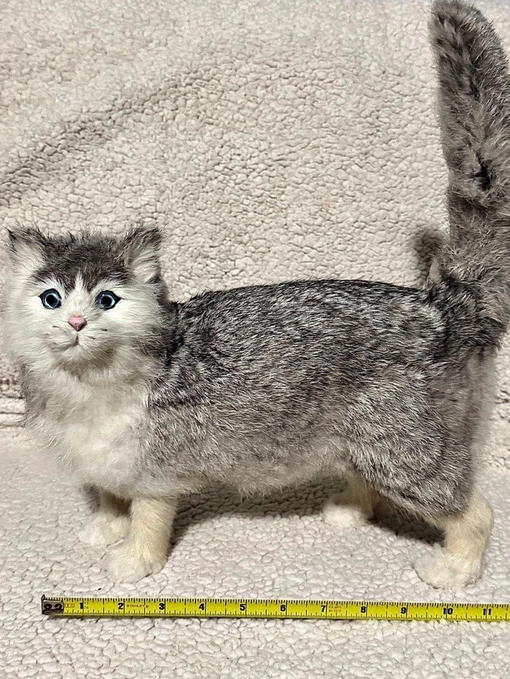 Gray White Cat Toy